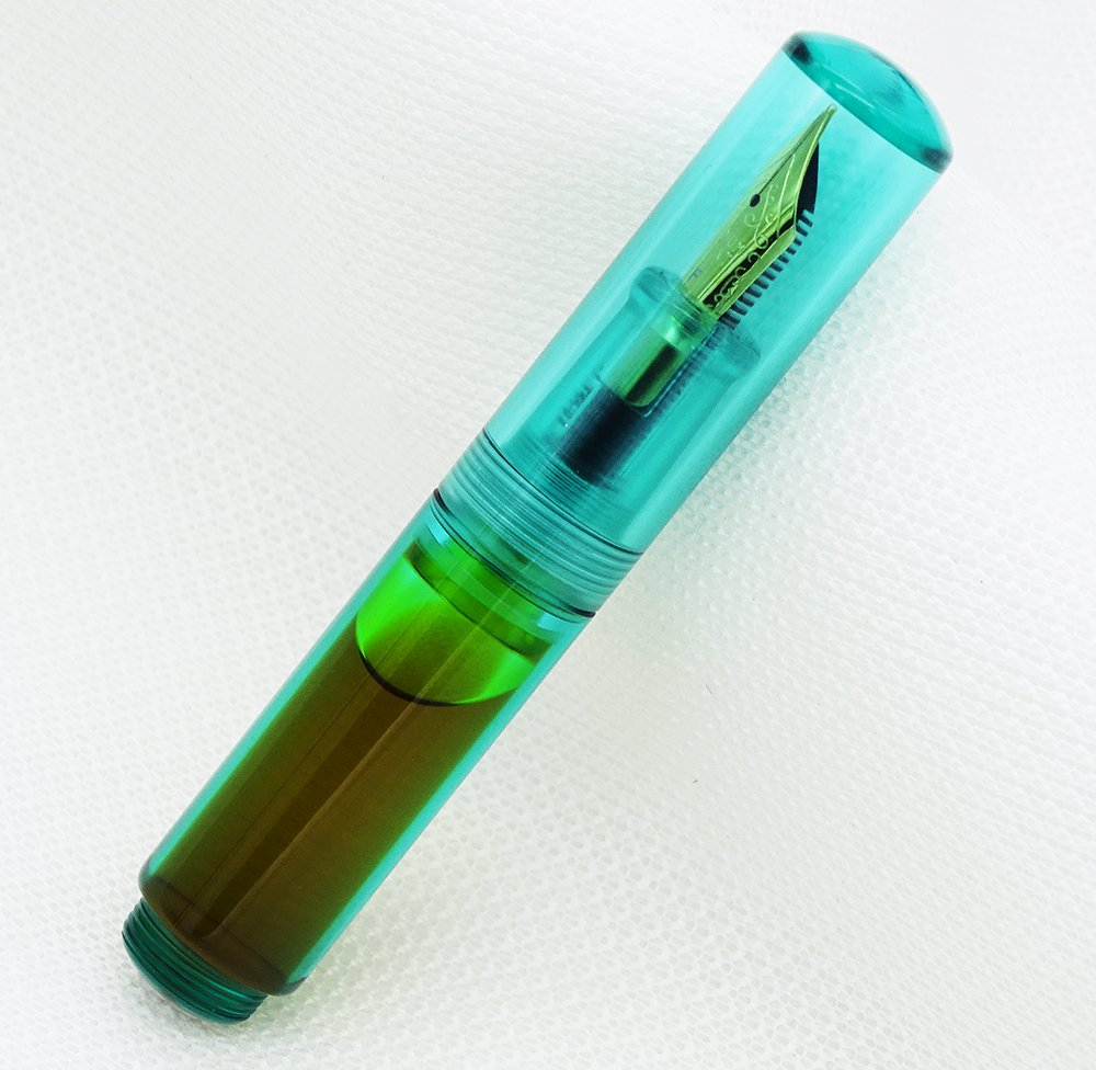 erofa Majohn Wancai Mini Fountain Pen Transparent Pocket-Size Travel Short Pen Fine Nib 0.5mm