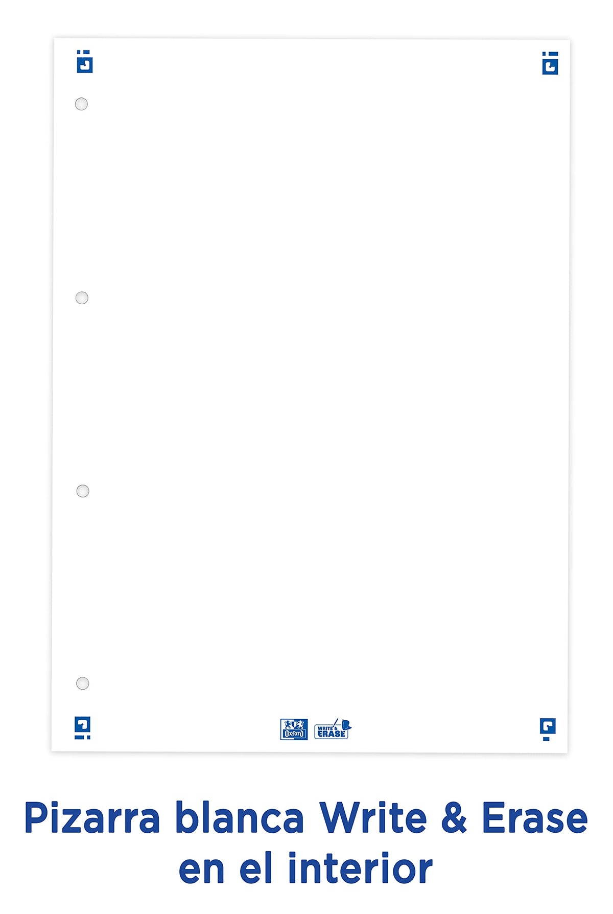 Oxford, 4 Ring Binder with Extra Hard Rubber Cover, Includes Grid Refill and Removable Whiteboard