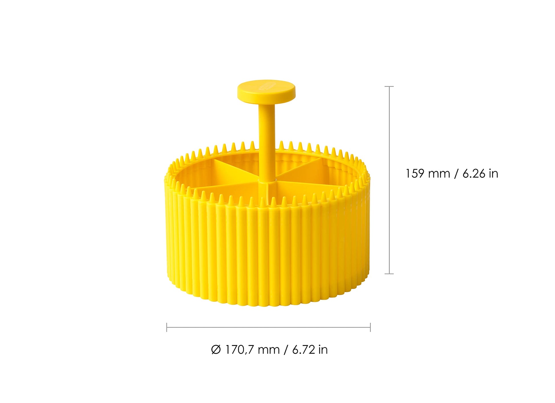 Crayola Round Storage Organizer - Creative Kids Desk Organizer With 5 Sections For Storing Pens