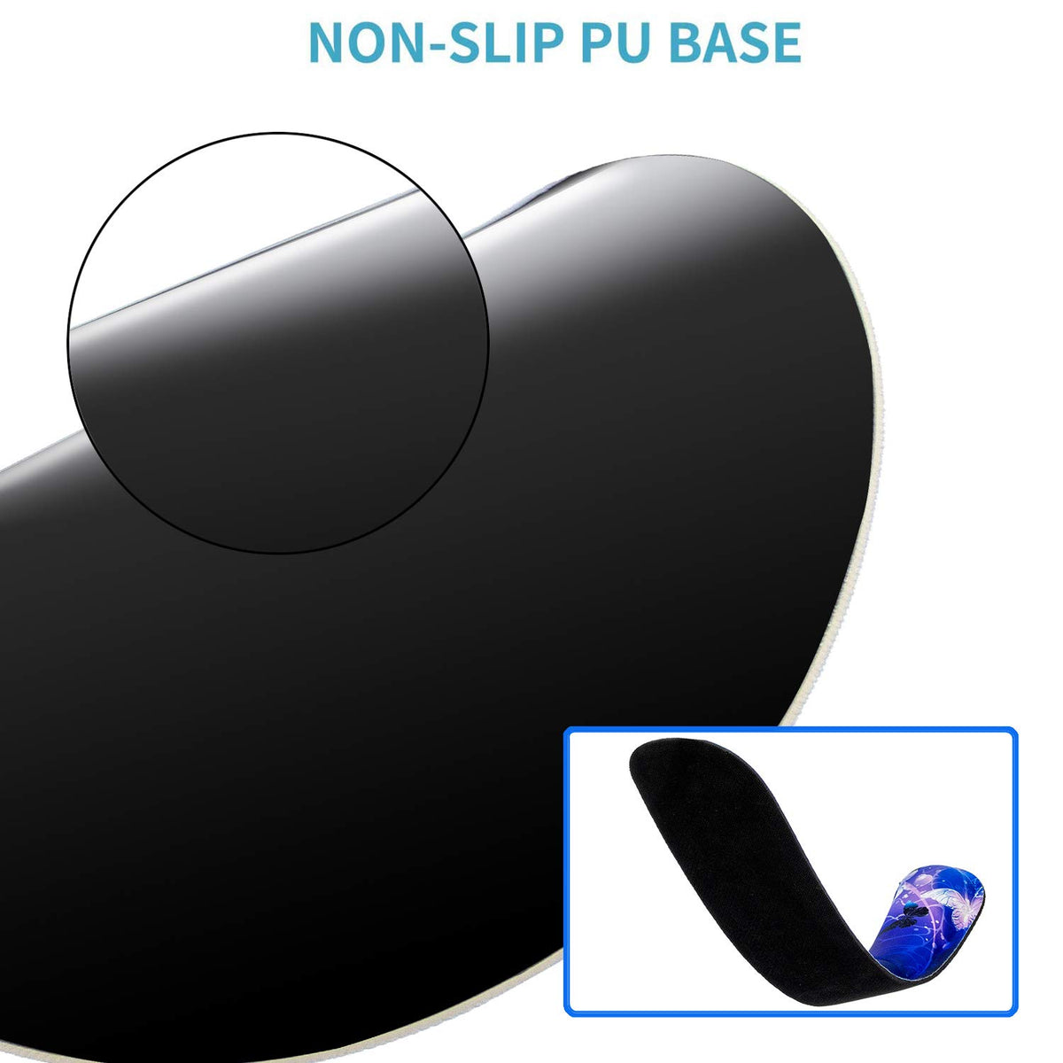 RICHEN Keyboard Wrist Rest and Mouse Pad with Wrist Support, Memory Foam Set for Gaming and Office