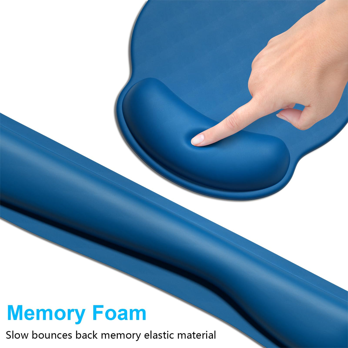 Dapesuom Keyboard Wrist Rest and Mouse Pad with Wrist Support, Memory Foam Cushion for Keyboard and