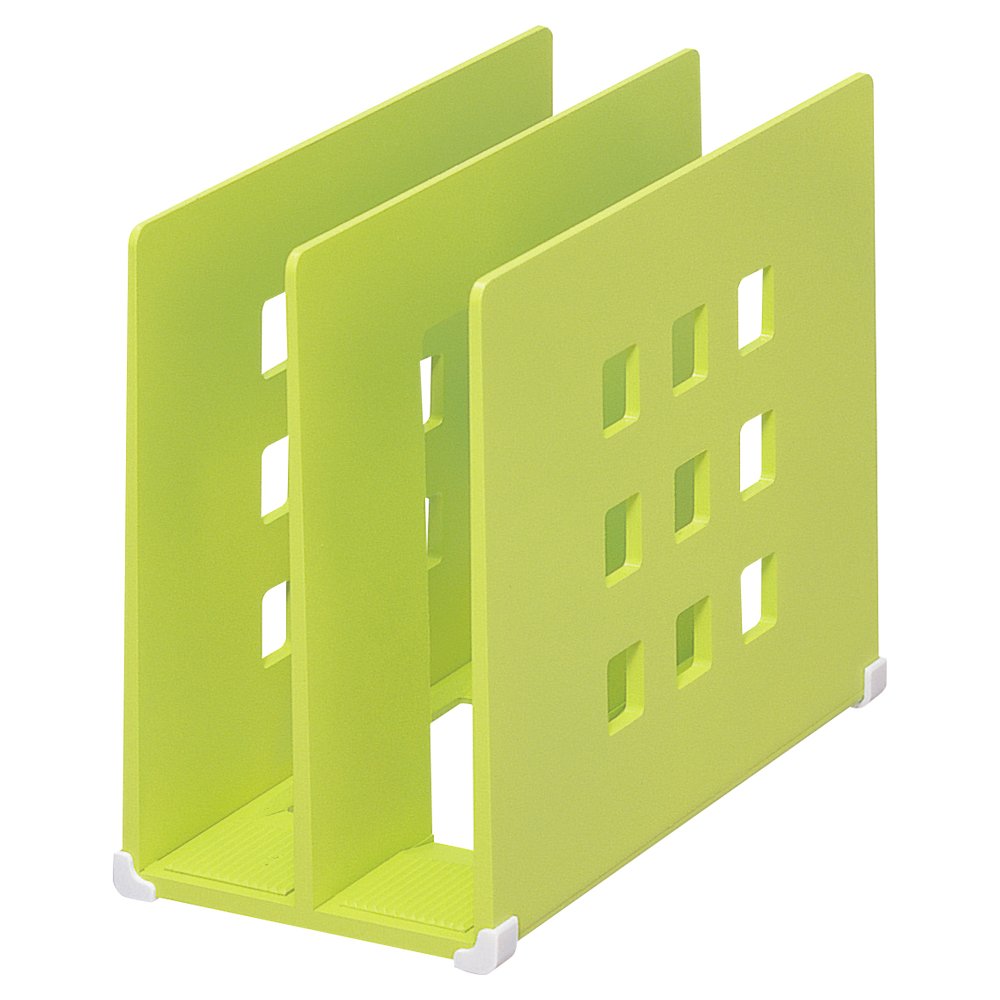 Lihit Lab A7320-6 Divider Rack, Small, Yellow-Green