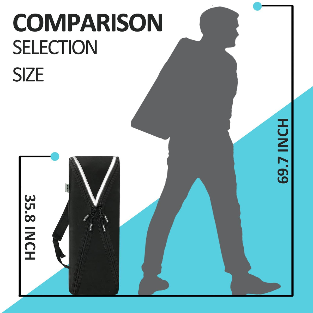 GETTOONE Electronic Keyboard Bag Piano Dust Cover Bag with Adjustable Straps Easy to Carry