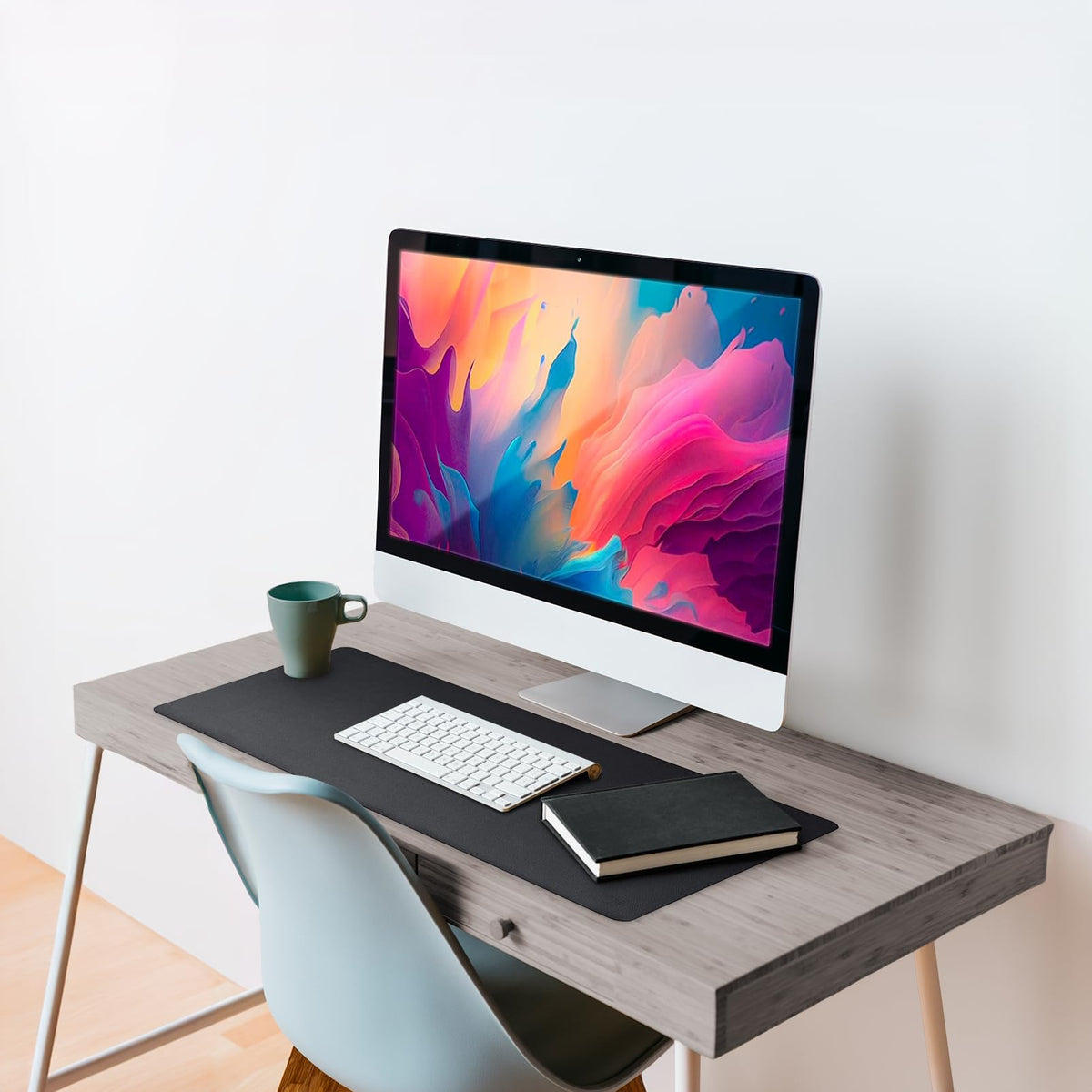 Vine Creations Leather Desk Mat 24" x 17", Desk Protector, PU Leather Desk Pad, Small Desk Pad Mat