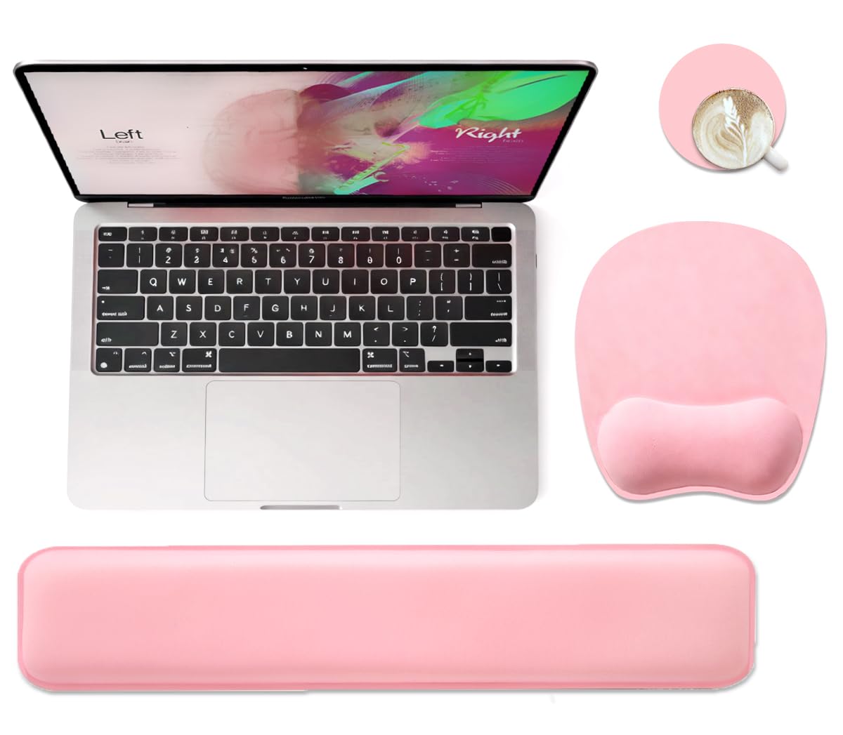 Memory Foam Set Wrist Rest Pad & Mouse Wrist Rest Support,Ergonomic Design for