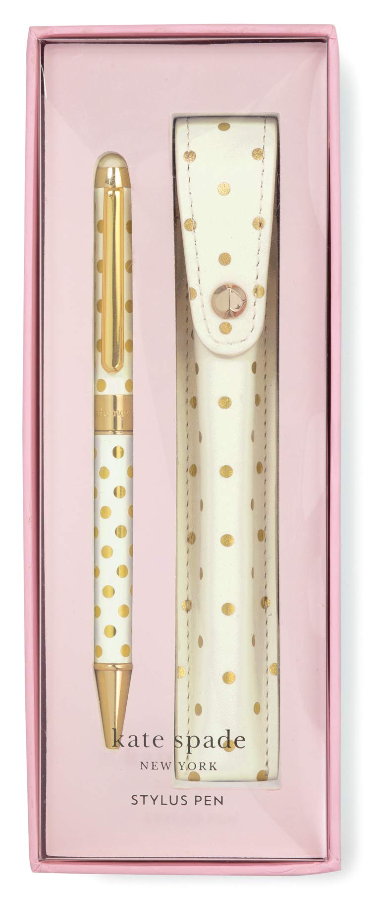 kate spade new york Pen with Case, Gold Dots