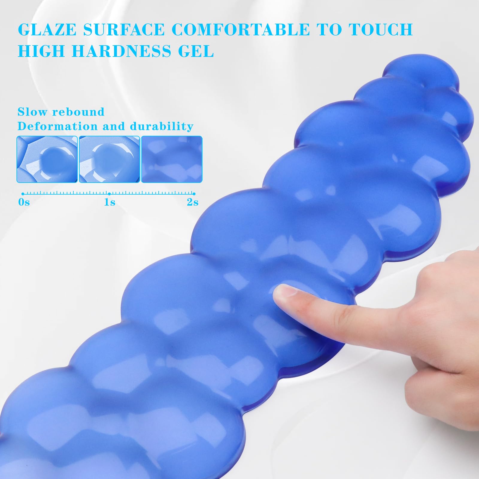 Gel Cloud Keyboard and Mouse Wrist Rest, Cute Wrist Support and Arm Support Rest for Typing Pain