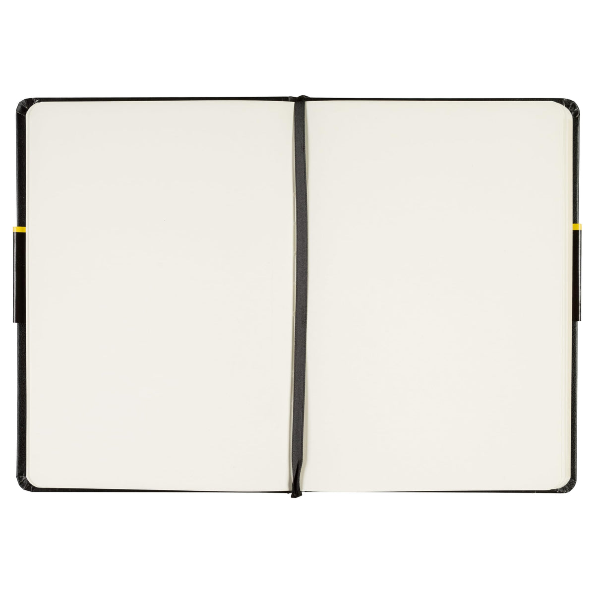 Idena 10054 Notebook DIN A5 Blank Paper Cream 192 Pages 80 g/m² Hard Cover in Black