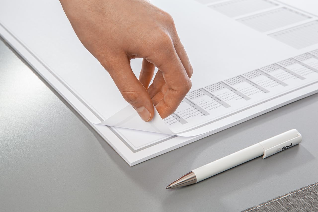 SIGEL Paper Desk Pad DIN A2 Calendar 2026-2027 30 Sheets