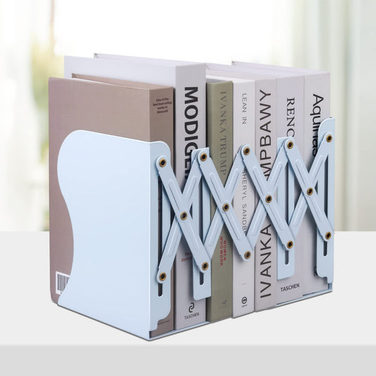 Honagu Adjustable Bookends, Metal Book Ends for Shelves Heavy Book