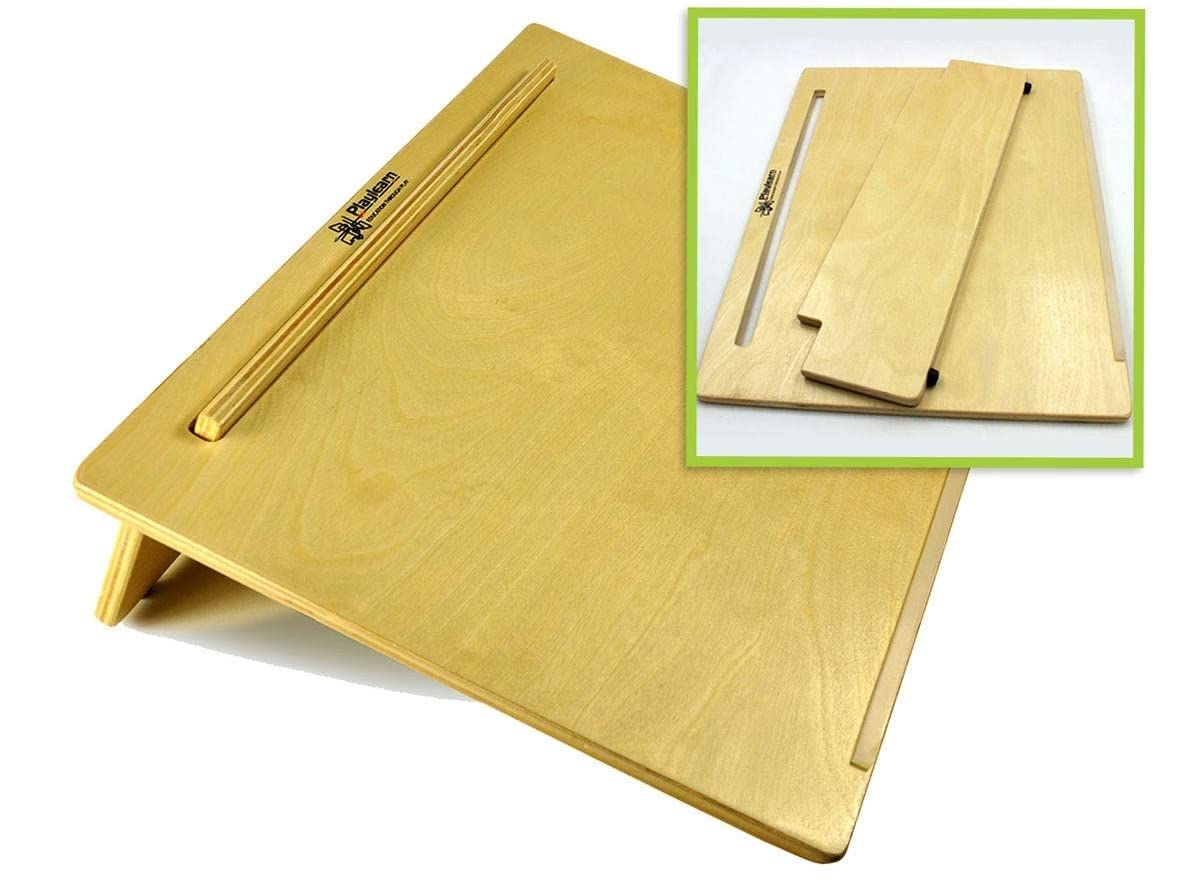 Playlearn Ergonomic Wooden Writing Slope/Slant Board - 20 Degree Optimal Angle - Extra Wide with