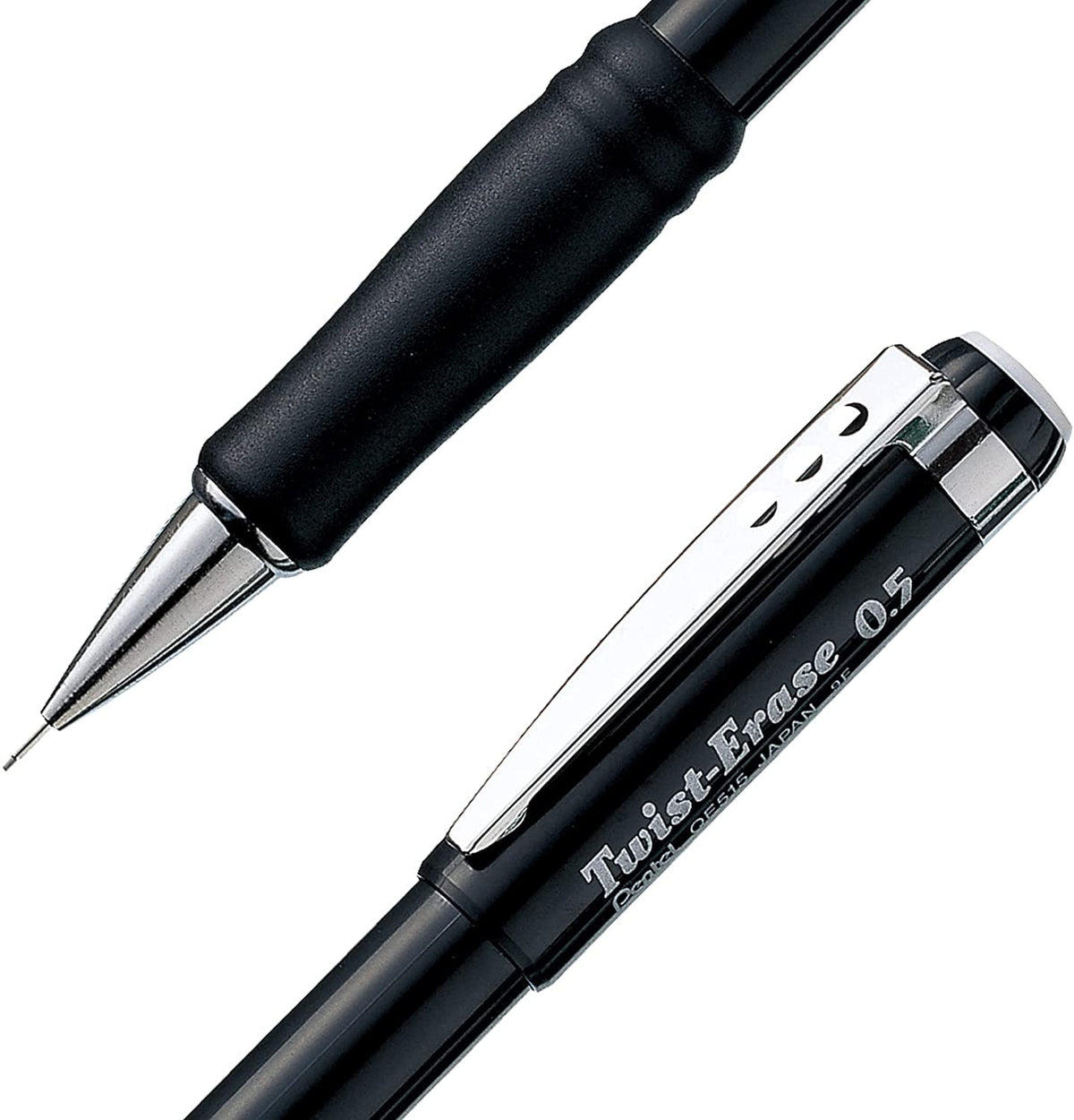 Pentel Twist Erase III Mechanical Pencil, 0.5mm, Black Barrel, Pack of 3