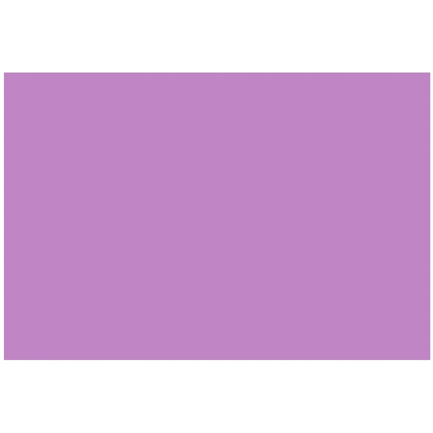 Colonial Cards: 100 Color Cardstock 4" x 6" Index Cards, Medium Purple, Unruled