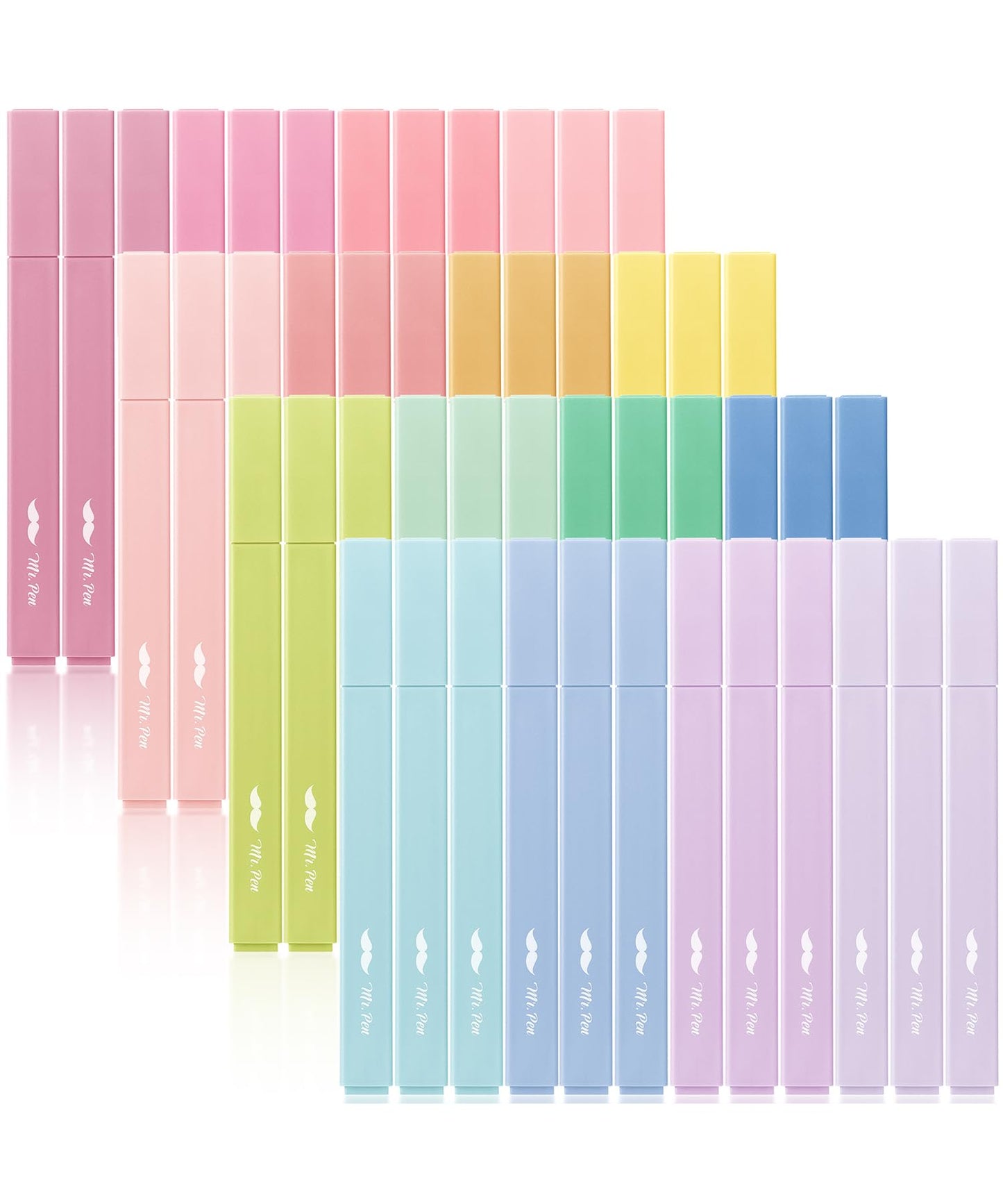 Mr. Pen- Aesthetic Highlighters No Bleed Bulk, 48 Pack, Pastel Color