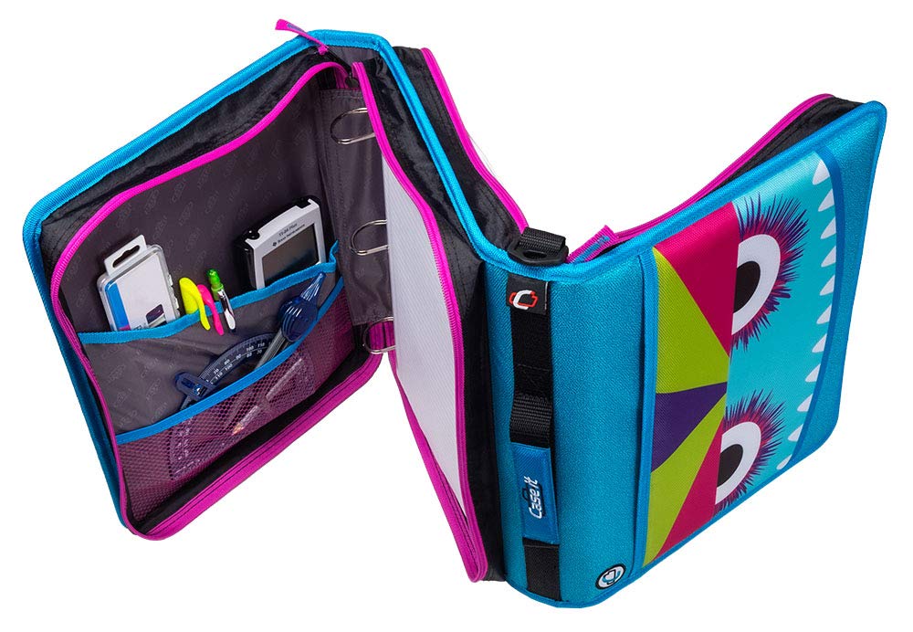 Case-it Z Shape Zipper Binder | Dual 1.5" D-Rings | 500-Sheet | Z-176-ME