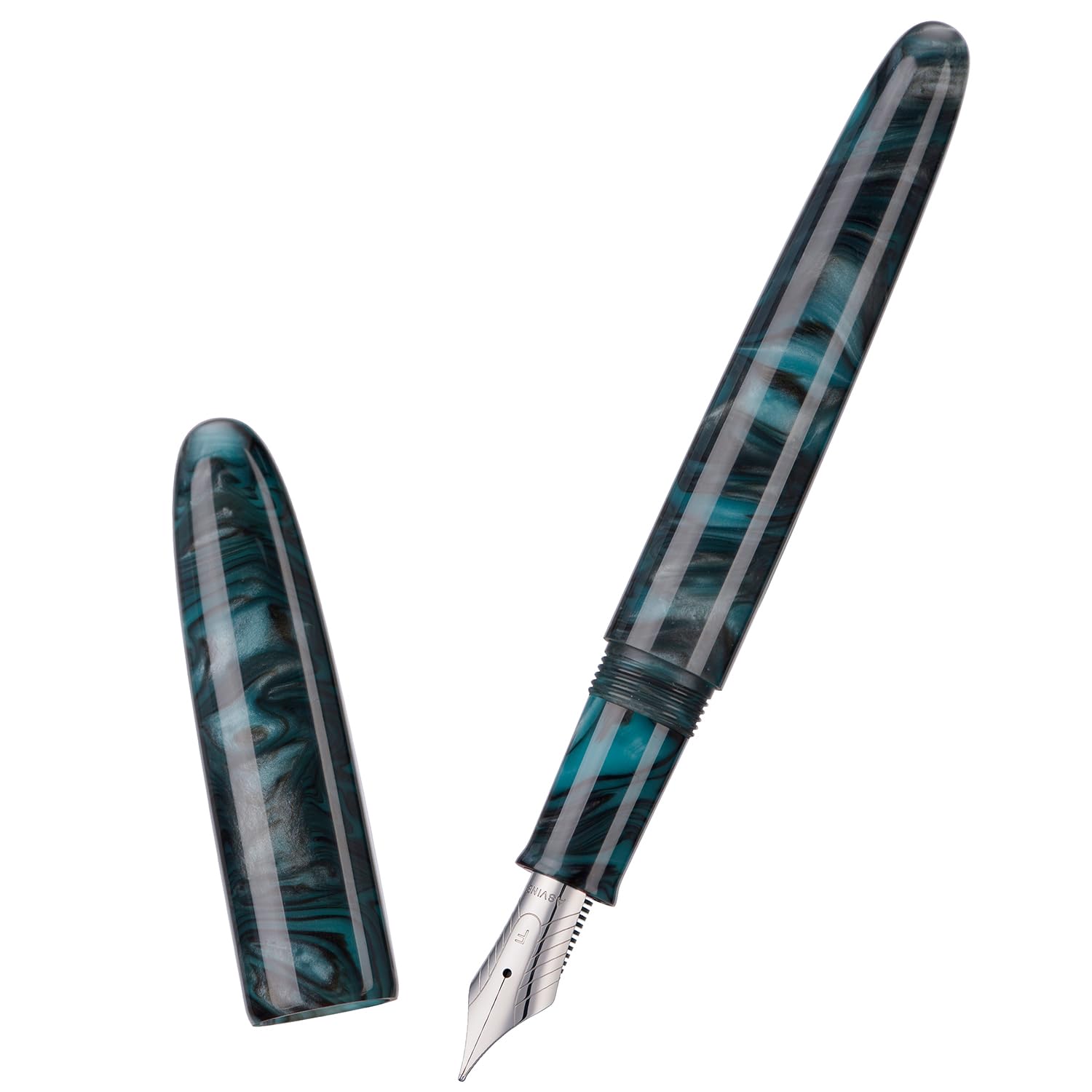 Asvine C80 Fountain Pen #8 Extra Fine Nib Large Handcraft Pen with Converter Pen Box Collection Set