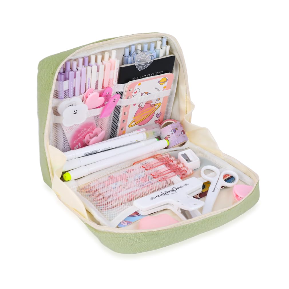 iSuperb Big Pencil Case Pouch Large Capacity Can Hold a Book, Pen Pouch Waterproof for Adult Kids
