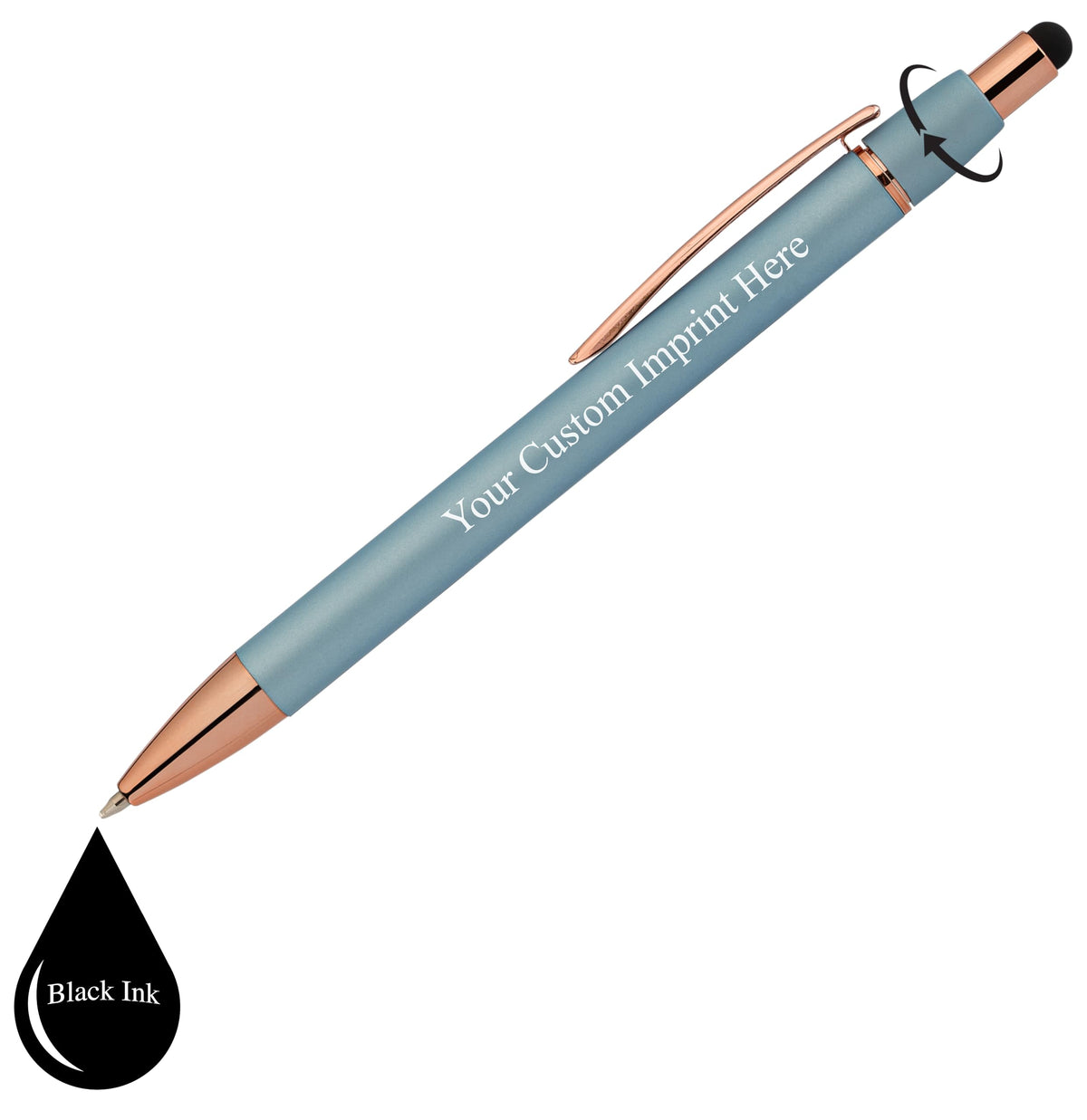 ExpressDesigns Personalized Fidget Pen for Adults - 2 Pack Stress Relief Custom Pens with Gift Box