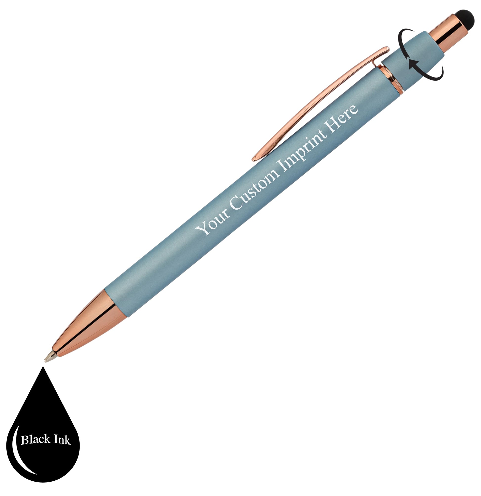 ExpressDesigns Personalized Fidget Pen for Adults - 2 Pack Stress Relief Custom Pens with Gift Box