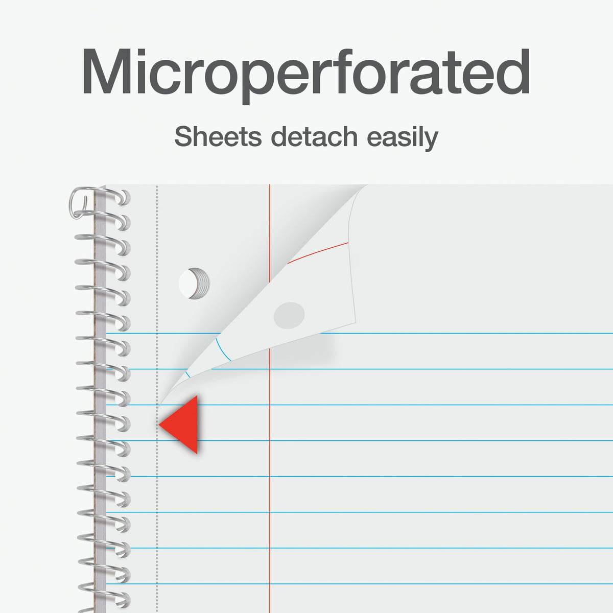 Oxford Spiral Notebooks, 3 Pack, 1 Subject, Wide Ruled Notebooks for School, 8 x 10.5 Inches, 70