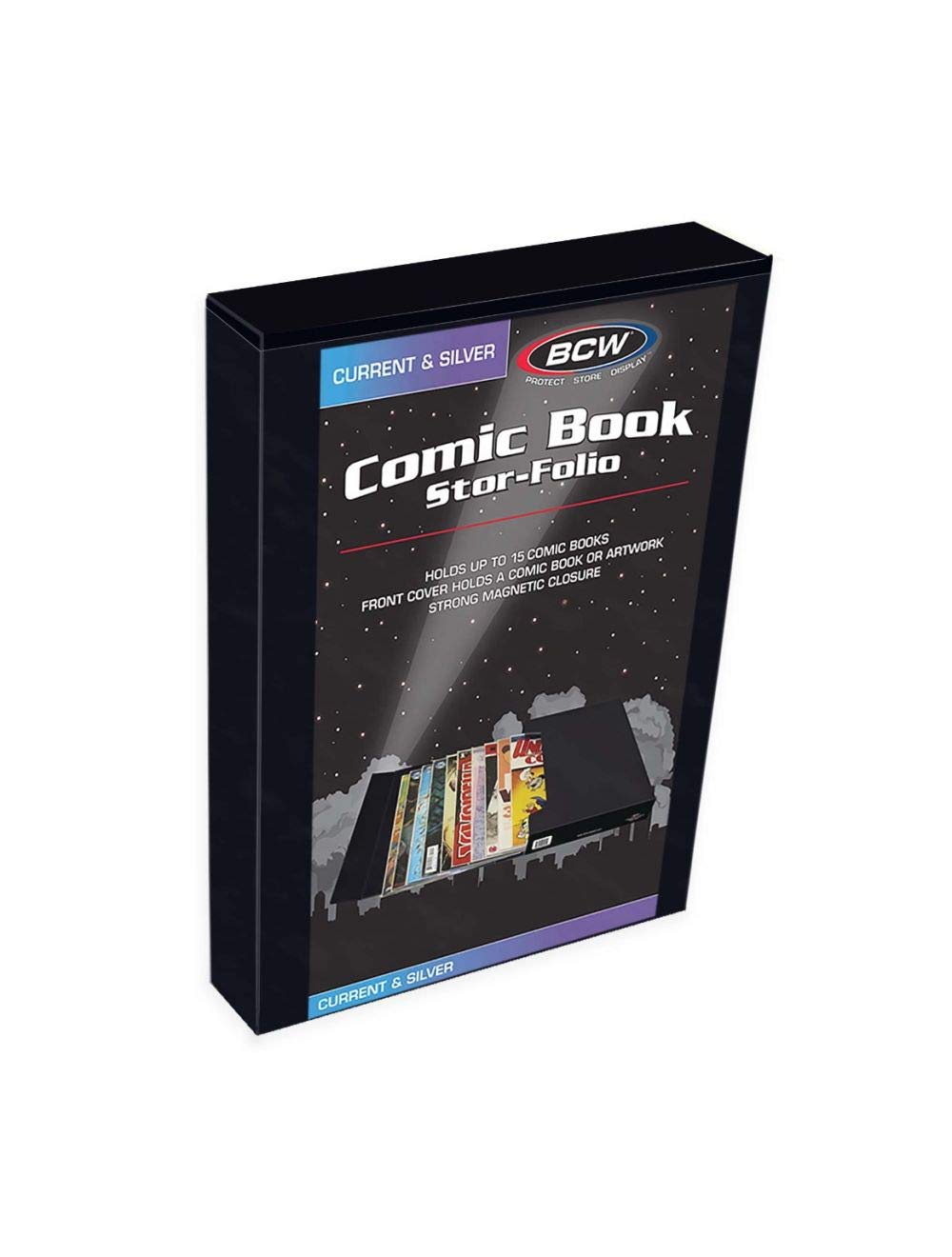 BCW Comic Book Stor-Folio Travel Cases, Holds 15 Bagged Comics, 2 Pack