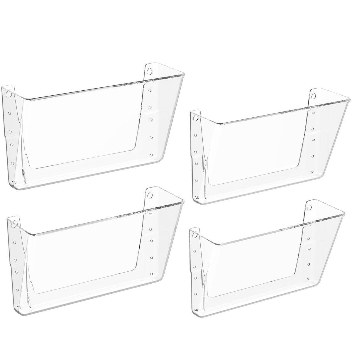MaxGear Clear Acrylic Single Pocket 4 Pack