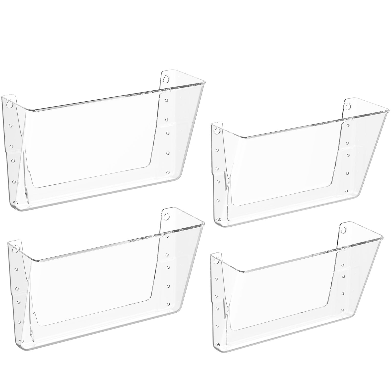 MaxGear Clear Acrylic Single Pocket 4 Pack