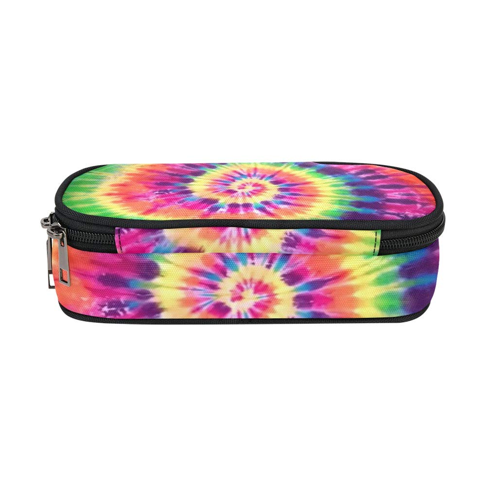 ANANGTEE Colored Tie Dye Pencil Case for Boys Teen Girls Kids 10 In