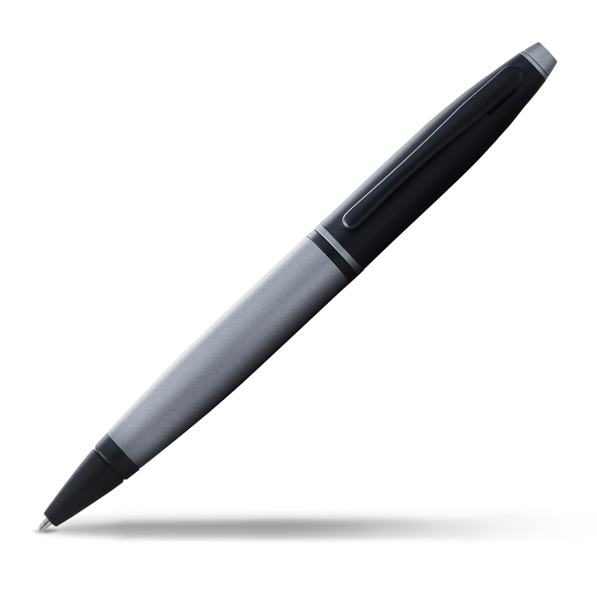 Cross Calais Ballpoint Pen, Matte Gray & Black, Medium Point, Black Ink