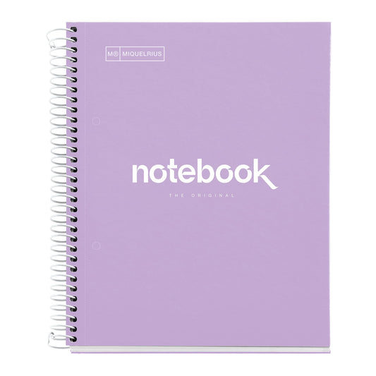 Miquelrius A5 Notebook Emotions 80 Sheets 90 gsm Horizontal Ruled 7 mm 1 Colour Strip Spiral