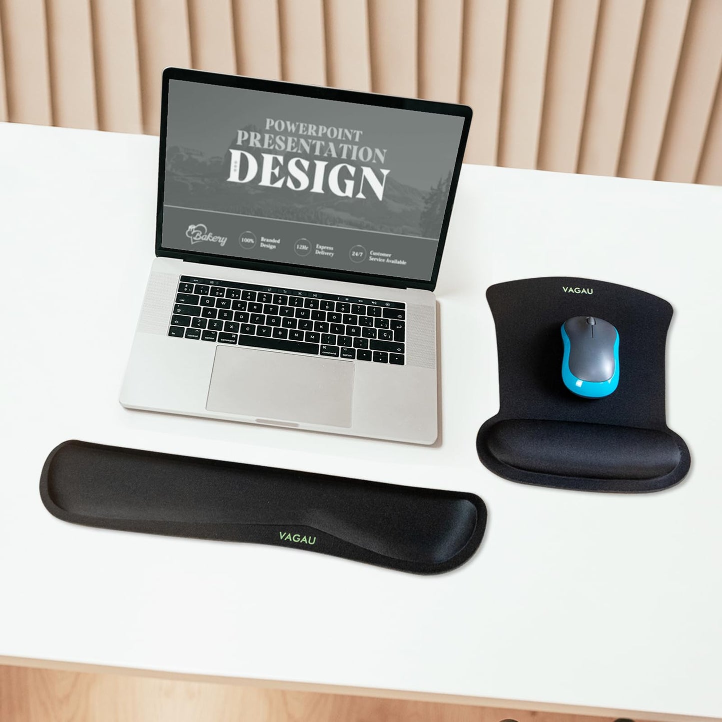 VAGAU Premium Keyboard Wrist Rest and Mouse Pad Wrist Support