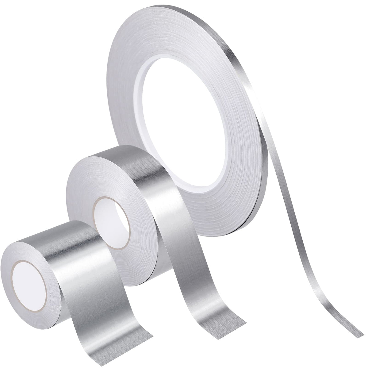 Zonon Silver Washi Tape for Wall Decor Self Adhesive 5/20/35mm