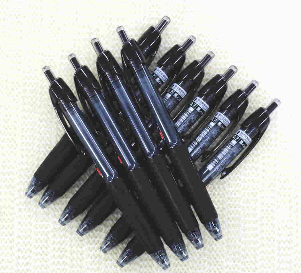 Uni-ball Power Tank Ballpoint Retractable & Fine Ballpoint Pen Rubber Grip Type-0.7mm-black