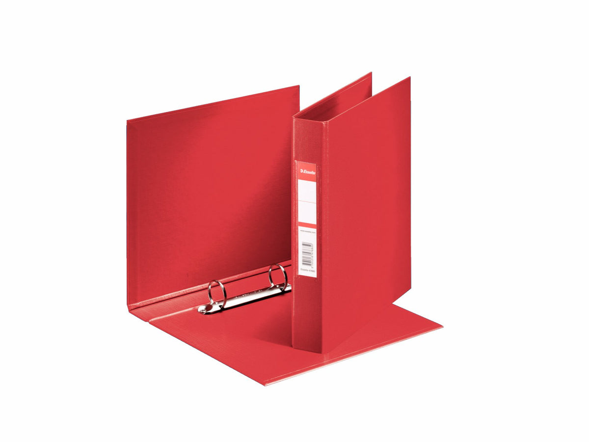 Esselte 2 Round Ring Binder, 25 mm - A5, Red