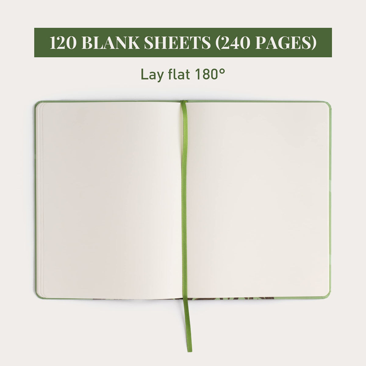 Rileys Tree of Life, 8" x 6", Blank Journal 240 Pages, Ivory Paper, Blank Notebook for Men and