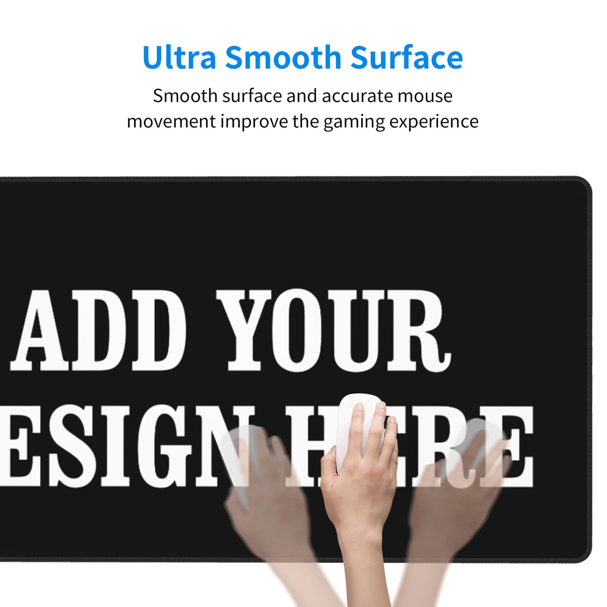 OHORTEB Custom Mouse Pad with Photo, Personalized Image Text Laptop Desk Mat, Customized Non-Slip