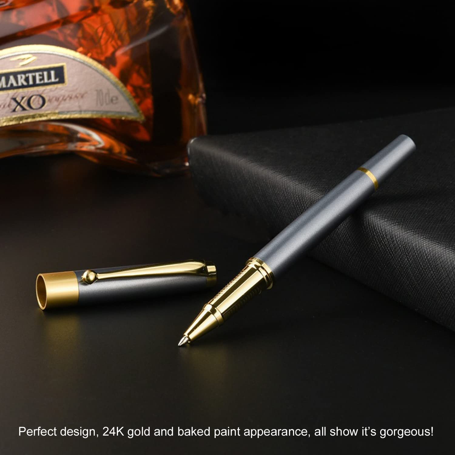 YIVONKA Ballpoint Pen Black Refill,Luxury Ballpoint Line width 0.5mm,Best Ball Pen Gift Set for Men