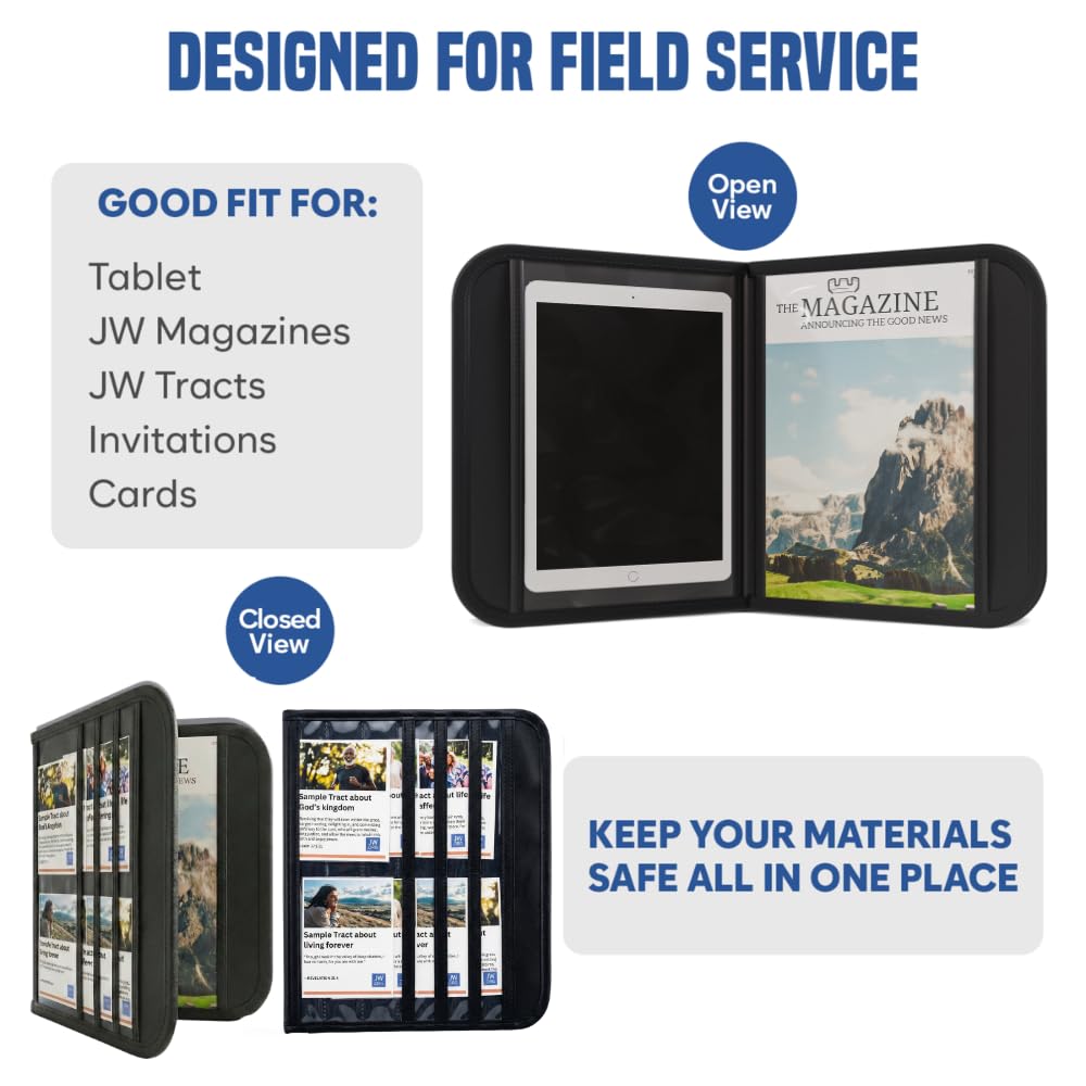 JW Tract Holders for Ministry 2026, JW Field Service Supplies, Magazine Bag