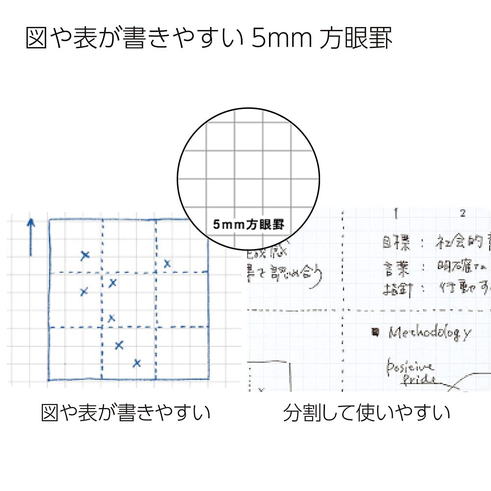 KOKUYO B5 Composition Campus Notebooks, Business Comp Book with 5mm Grid