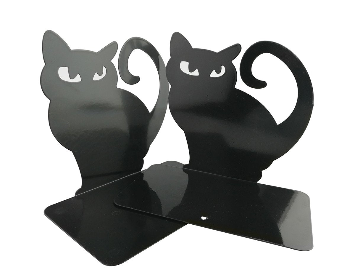 Winterworm Cute Vivid Lovely Persian Cat Nonskid Thickening Iron Metal Bookends Book Organizer for