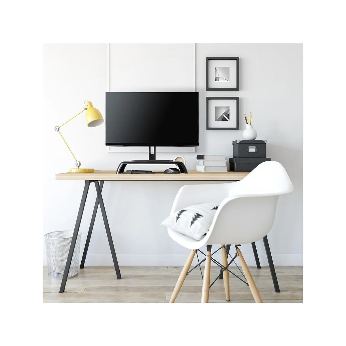 Allsop ErgoRiser Monitor Stand – Made in the USA, with US Sourced ABS Plastic