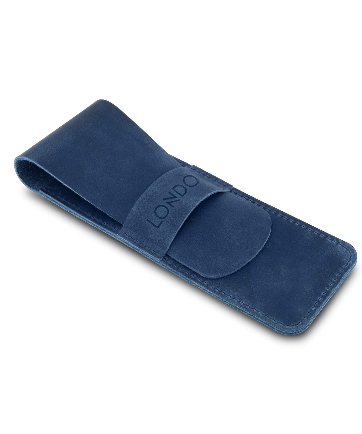 Londo Genuine Leather Pen and Pencil Case with Tuck in Flap, Stationery Bag