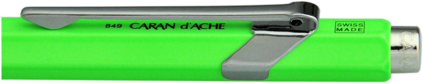CREATIVE ART MATERIALS Caran D'ache Ballpoint Pen Metal Flur Green (849.230)