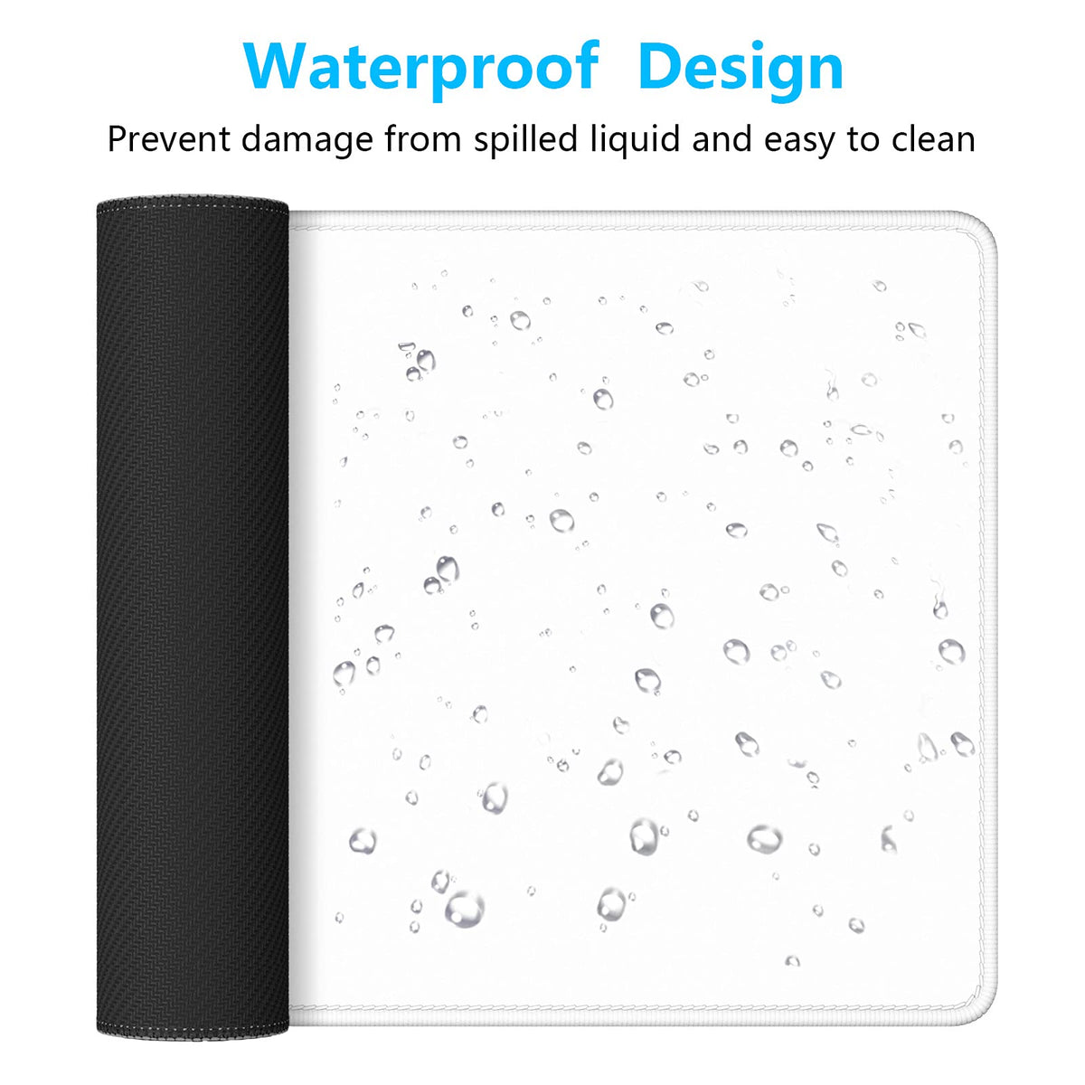 Dapesuom Large Gaming Mouse Pad, Extended Mouse Mat with Stitched Edges, Full Size Keyboard Pad