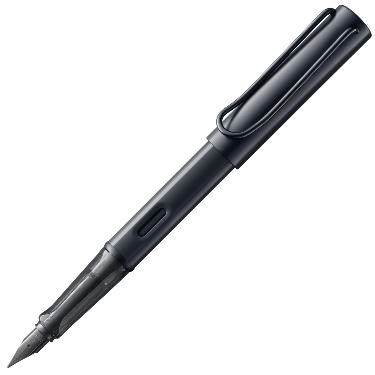 LAMY AL-star Black Fountain Pen with Ergonomic Grip & Black Steel Nib in Size F - Lightweight