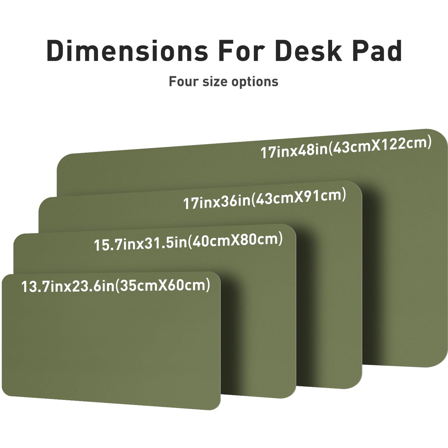 Aothia Leather Desk Pad Protector, Mouse Pad, Office Desk Mat, Non-Slip PU Leather Desk Blotter