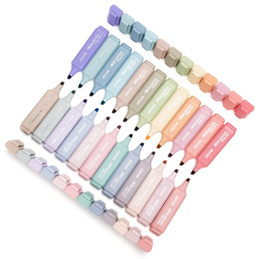 ZEYAR Highlighter Pen, Cream Colors Chisel Tip Markers, Water Based, Quick Dry, No Bleed, for Bible