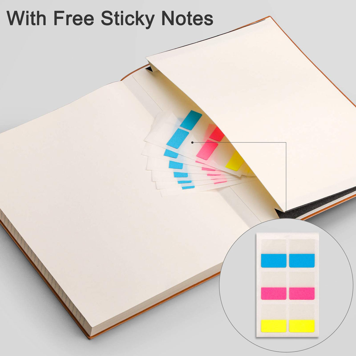 EMSHOI Lined Journal Notebook, 204 Numbered Pages, B5 Size (7.5'' x 10'')