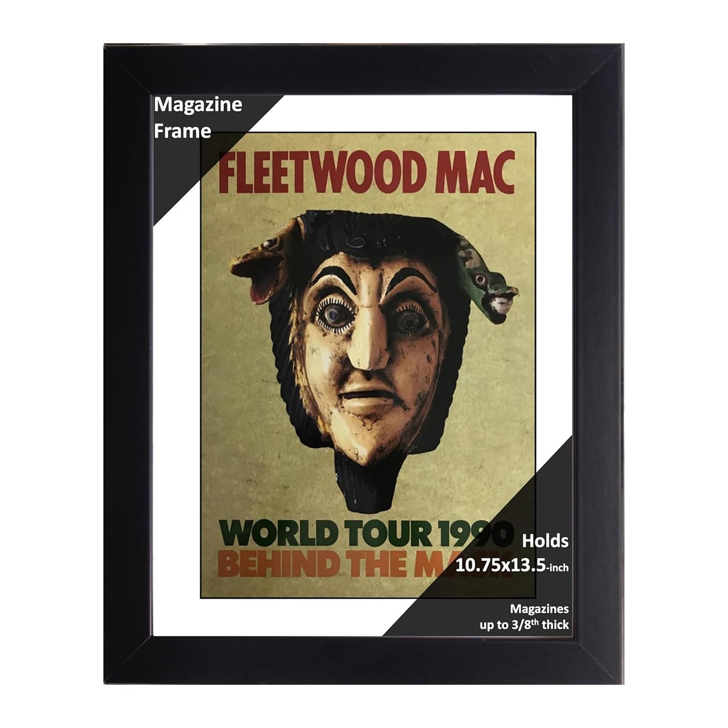 Creative Picture Frames 10.75 x 13.5 Magazine Frame with Full-Strength Glass, Holds Up To A 1/4"