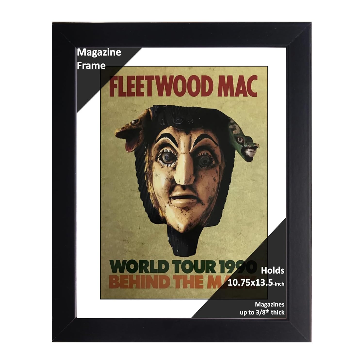 Creative Picture Frames 10.75 x 13.5 Magazine Frame with Full-Strength Glass, Holds Up To A 1/4"